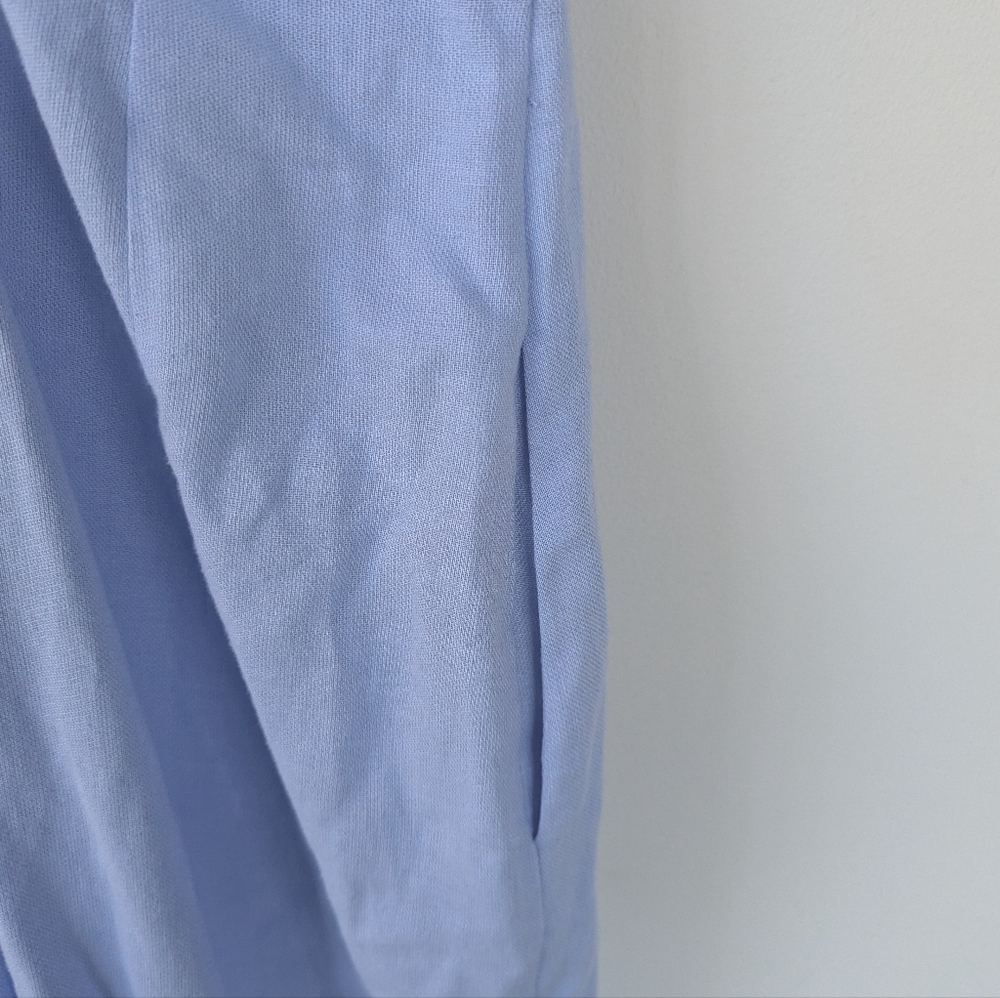 Zara Light Blue Ruffle-Strap Jumpsuit - Picture 8 of 11